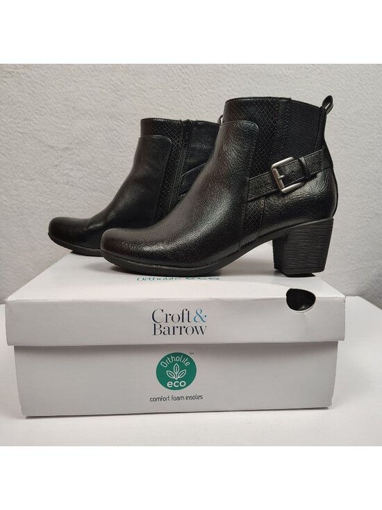 croft & barrow Shoes - Croft & Barrow Gila High Heel Ankle Boots Women's sz 7 Faux Leather